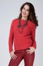 Sweter Anastazja SWE 014 koralowy